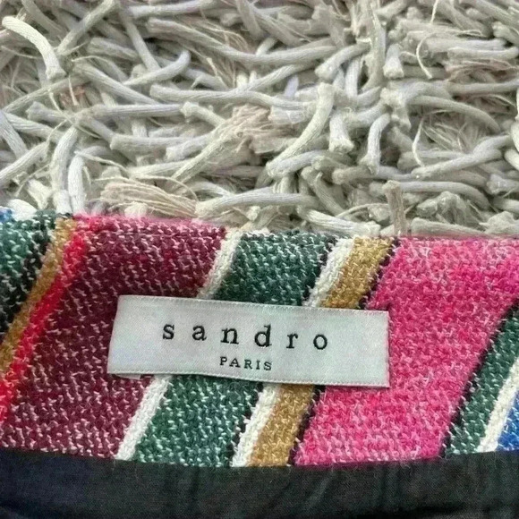 Sandro Skirt Mini  Multicolor Sz 1 - Picture 6 of 7